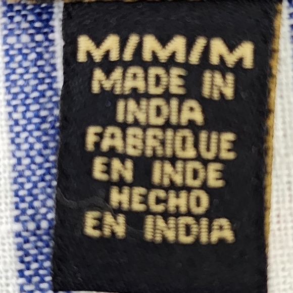 Melissa Paige Women’s Plunge V Neck Linen Baloon Sleeve Top Blouse Blue Size Med - Picture 9 of 10